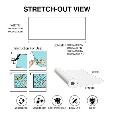 木纹厨房贴纸防水防油耐高温家具贴膜灶台墙面装饰防火自粘墙纸图3