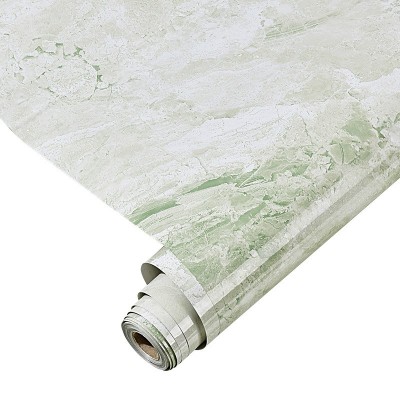 厨房防油加厚墙贴灶台耐高温墙纸仿水大理石纹贴纸自粘橱柜贴纸图5