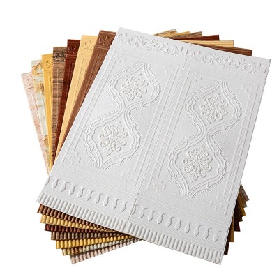 复古木纹墙贴防水自沾3D立体墙贴客厅卧室防撞贴纸自粘墙裙批发图5