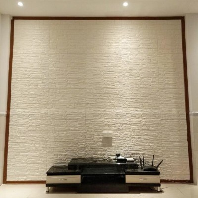 3d立体墙贴泡沫床头电视背景墙客厅装饰防撞护墙文化砖纹自粘墙贴图4