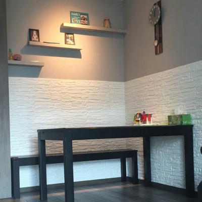 3d立体墙贴泡沫床头电视背景墙客厅装饰防撞护墙文化砖纹自粘墙贴图3