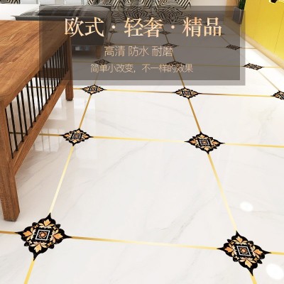 瓷砖对角贴地面贴地砖对角贴地面装饰贴纸