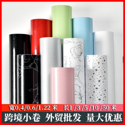 加厚家具翻新贴纸柜子衣柜装饰自粘墙纸防水桌面橱柜烤漆贴纸墙纸