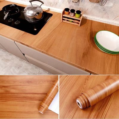 广州批发源头厂家加厚家具翻新木纹贴纸卧室衣柜子桌面木门贴防水图4