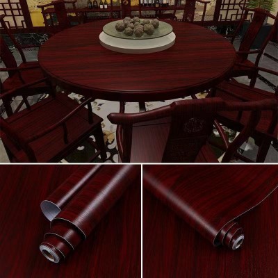 广州批发源头厂家加厚家具翻新木纹贴纸卧室衣柜子桌面木门贴防水图3