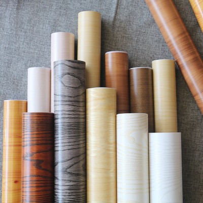 广州批发源头厂家加厚家具翻新木纹贴纸卧室衣柜子桌面木门贴防水图5