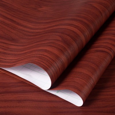 【批发源头货】仿真木纹贴纸自粘墙纸加厚防水波音软片衣柜桌面贴图3