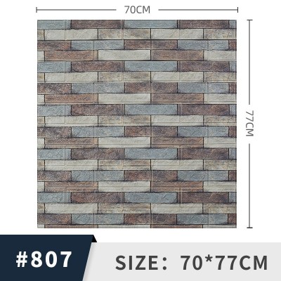 wallpaper 自粘3d立体墙贴批发泡沫砖纹装饰贴纸复古潮流背景墙纸图5