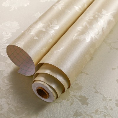 加厚墙纸自粘3d立体温馨10米防水pvc卧室装饰壁纸宿舍背景墙贴纸图3