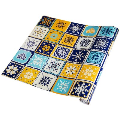 加厚厨房橱柜门鞋衣柜子贴纸防水防油贴膜家具翻新自粘墙纸可擦洗图5