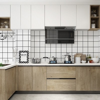 定制 厨房防油贴纸墙面自粘墙纸防水瓷砖墙贴膜橱柜灶台面耐高温图4