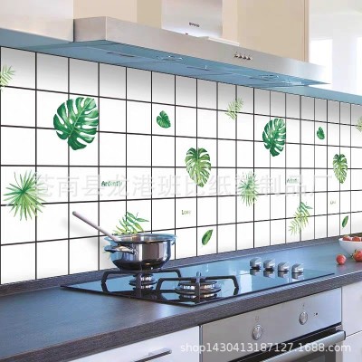 厨房防油贴纸铝箔自粘瓷砖贴墙贴防油烟贴灶台图2