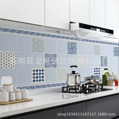 厨房油贴纸铝箔自粘瓷砖贴墙贴油烟贴图2