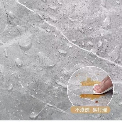 仿瓷砖大理石贴纸墙面自粘遮丑pvc装饰防水防潮仿墙板铝塑板墙贴图5