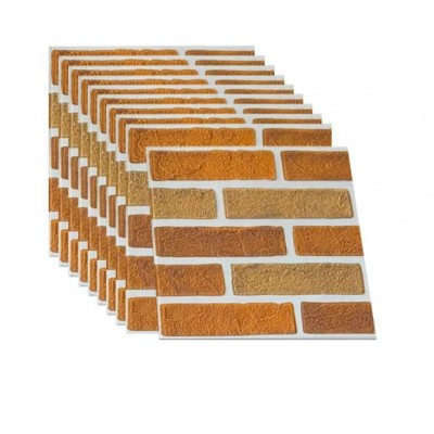 3d立体墙贴 套压 自粘墙纸小尺寸壁纸XPE防水泡沫砖墙纸自粘批发图5