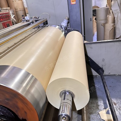 pe淋膜纸牛皮纸复合纸打包纸食品包装纸卷筒纸防水防油牛皮纸直供图2