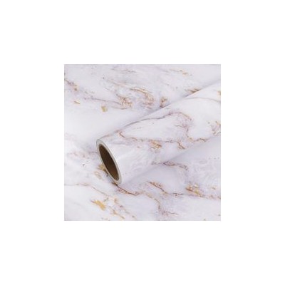 加厚白金大理石墙纸即时贴厨房台面装饰纸防水哑光大理石壁纸柜台