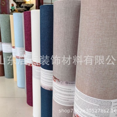 厂家亚麻软包自粘墙布 轻奢墙面装饰卧室客厅电视背景墙自贴墙贴图3