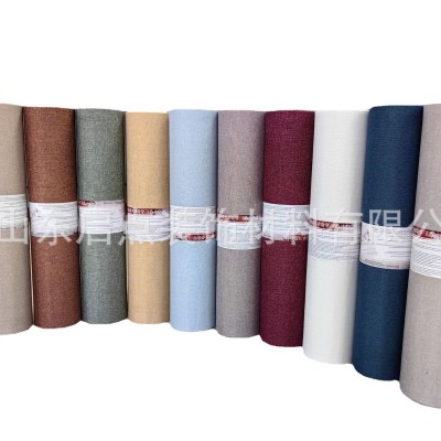 厂家亚麻软包自粘墙布 轻奢墙面装饰卧室客厅电视背景墙自贴墙贴图5