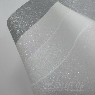 PET幻彩五彩双闪吧唧垫纸马口铁金葱超薄 徽章衬垫纸金 葱闪底图2