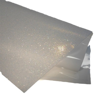 PET幻彩五彩双闪吧唧垫纸马口铁金葱超薄 徽章衬垫纸金 葱闪底图5