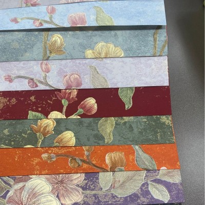 繁花锦绣礼盒包装纸礼物盒纸包花纸特种纸浮雕纸鲜花包装 纸艺术纸图4