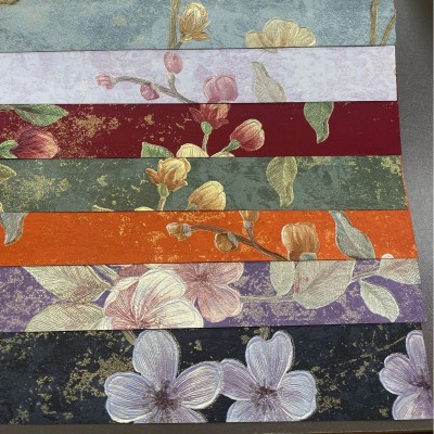 繁花锦绣礼盒包装纸礼物盒纸包花纸特种纸浮雕纸鲜花包装 纸艺术纸图2