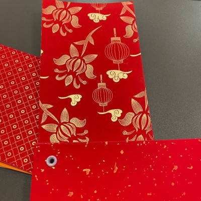厂家直销110g250g婚庆喜庆装饰包装用纸 红色系列荧光卡纸 多样式图3