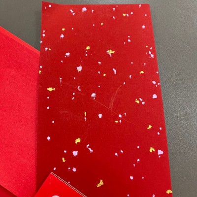 厂家直销110g250g婚庆喜庆装饰包装用纸 红色系列荧光卡纸 多样式图5