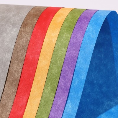 厂家直供羊皮纸彩喷卡纸许愿纸包装纸信封纸礼品盒纸特种纸图2