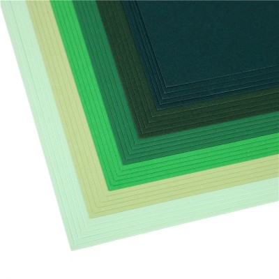 墨绿色卡纸硬莫兰迪绿色系卡纸军绿森系4k彩纸A4背景纸A3纸批发图3