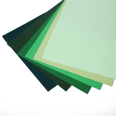 墨绿色卡纸硬莫兰迪绿色系卡纸军绿森系4k彩纸A4背景纸A3纸批发图2