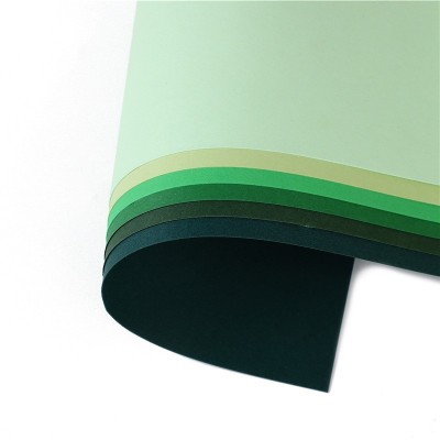 墨绿色卡纸硬莫兰迪绿色系卡纸军绿森系4k彩纸A4背景纸A3纸批发图5