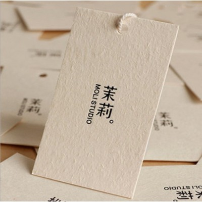 服装吊牌定制logo印刷设计女装吊牌标签订做小清新服饰 吊卡高档草图3