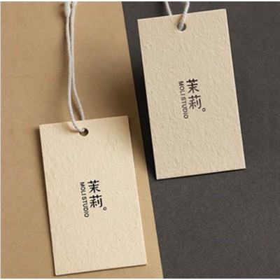 服装吊牌定制logo印刷设计女装吊牌标签订做小清新服饰 吊卡高档草图2