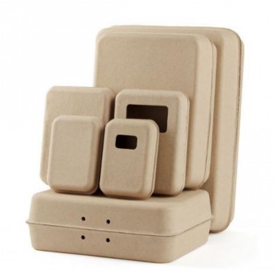 环保牛皮纸色衣服包装盒化妆品首饰盒日用品包装可降解现货纸塑盒图5