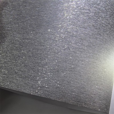 全新升级金葱纸拉丝银工艺更少版线 闪银亮拉丝银葱纸徽章用纸图2