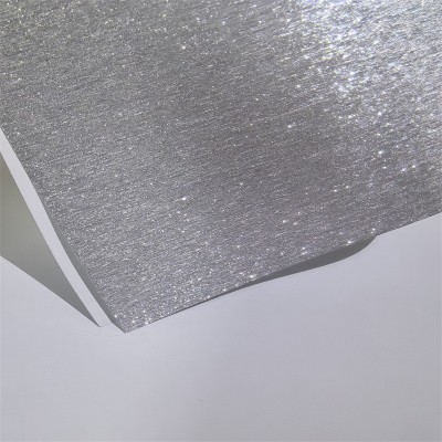 全新升级金葱纸拉丝银工艺更少版线 闪银亮拉丝银葱纸徽章用纸图4