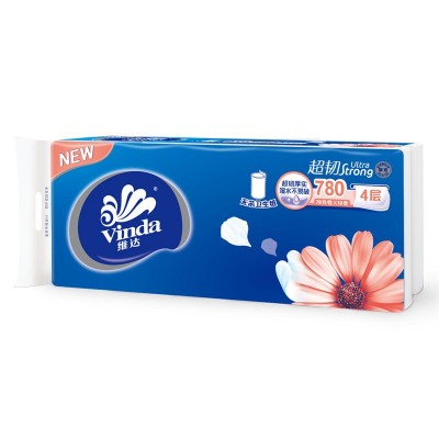 维.达无芯卷纸4层10卷780g卷筒纸厕纸卫生纸批发代发家用纸巾批发图3