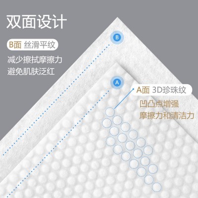 家优先便携式一次性手帕洗脸巾珍珠纹小包棉柔巾美容巾清洁巾批发图2