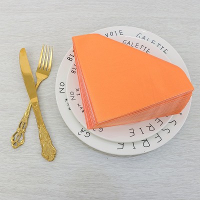 双层彩色餐巾纸 派对西餐厅用品纸 装饰多色方巾纸 厂家印制批发图4