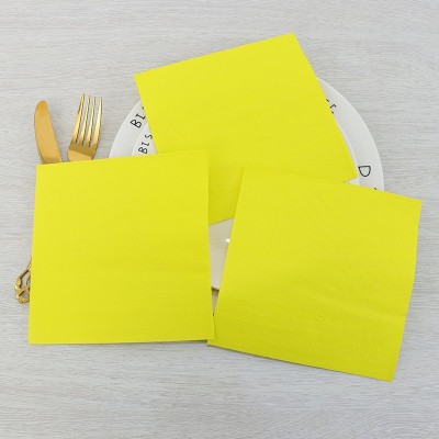 双层彩色餐巾纸 派对西餐厅用品纸 装饰多色方巾纸 厂家印制批发图3