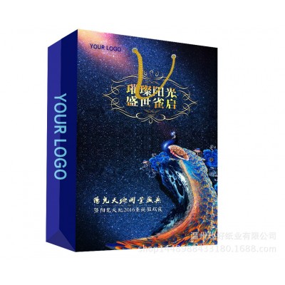 厂家直销印刷服装纸袋购物白卡包装礼品手提袋定 制批发图4