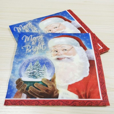 厂家定制派对印花纸巾圣诞餐巾纸聚会PARTY彩色餐巾纸可以加印LOG图3