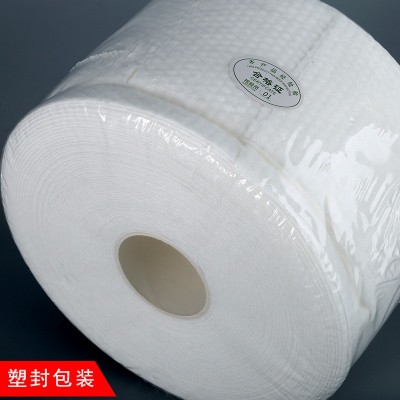 棉柔巾批发一次性加厚柔巾卷珍珠纹洗脸巾 干湿两用卷筒式擦脸巾图5