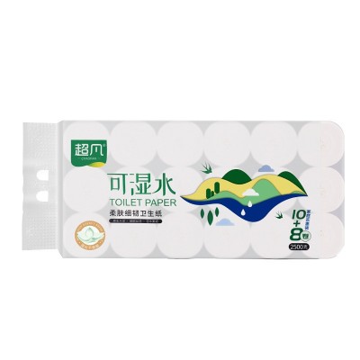 超凡家用无芯卷纸加厚卫生纸批发卷纸厕纸原生木浆卷纸批发图2