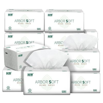 倍抽纸520张16包大包纸巾家用抽纸批发可湿水干湿两用图5