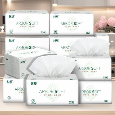 倍抽纸520张16包大包纸巾家用抽纸批发可湿水干湿两用图2