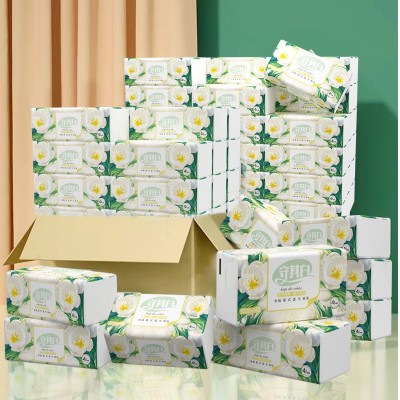 守其白抽纸纸抽大包餐巾纸卫生纸加大加厚整箱批发原木面巾纸代发图4