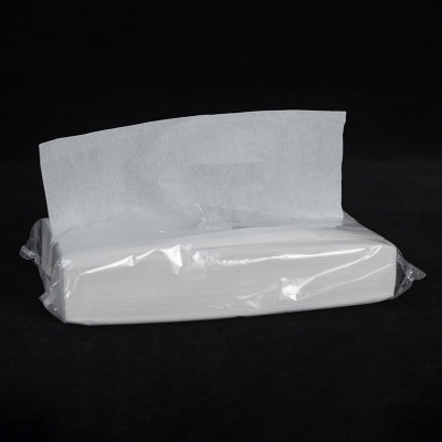 工厂定制白包软抽纸 100抽餐厅纸 一次性方巾纸 酒店商用卫生纸图4